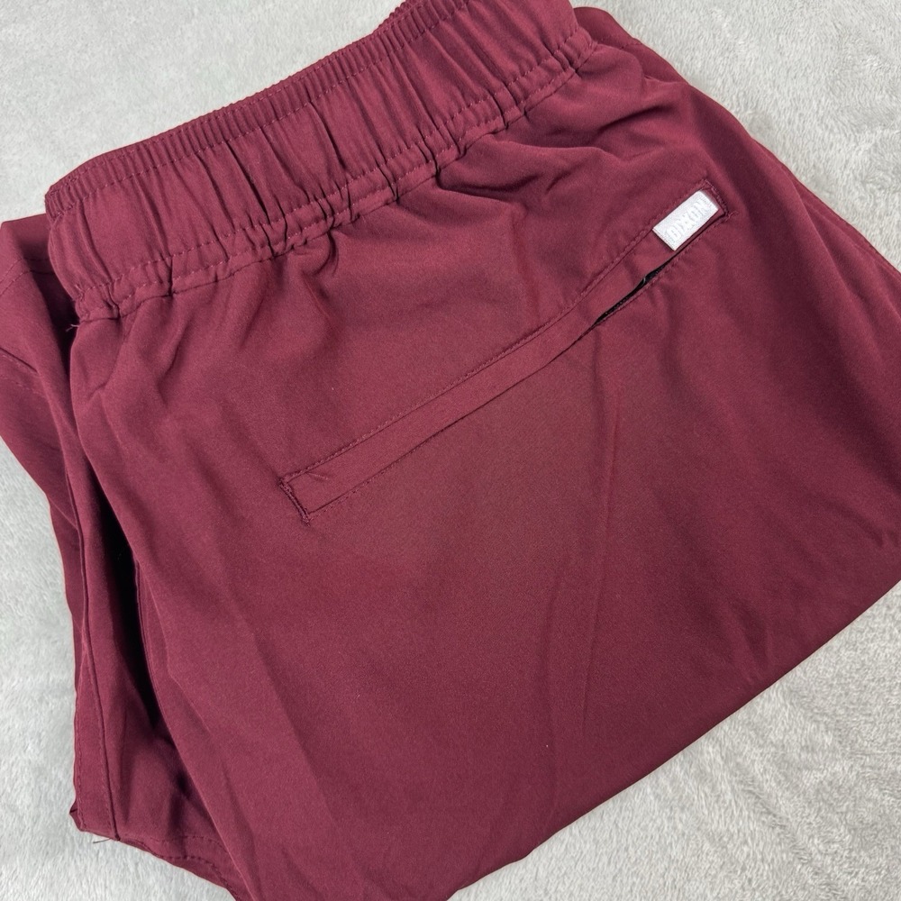 New Dixxon Athletic Shorts Mens Small Maroon Drawstring Waist Lined Stretch